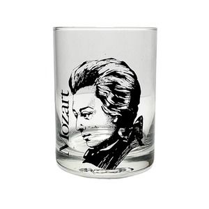 Cera “Classical Artists (Mozart)” Single Double Old Fashioned Glass 4 1/4” 13oz